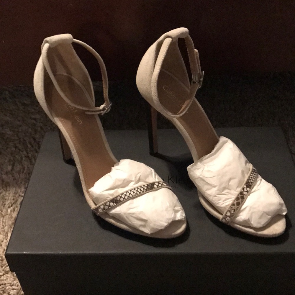 Python/Suede Sandal - image 1